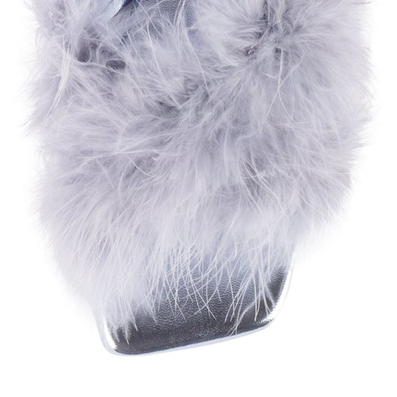 NEW Jeffrey Campbell Sandal turkey Size 9.5 CRUSHONU-2 Metallic Blue - Picture 4 of 6